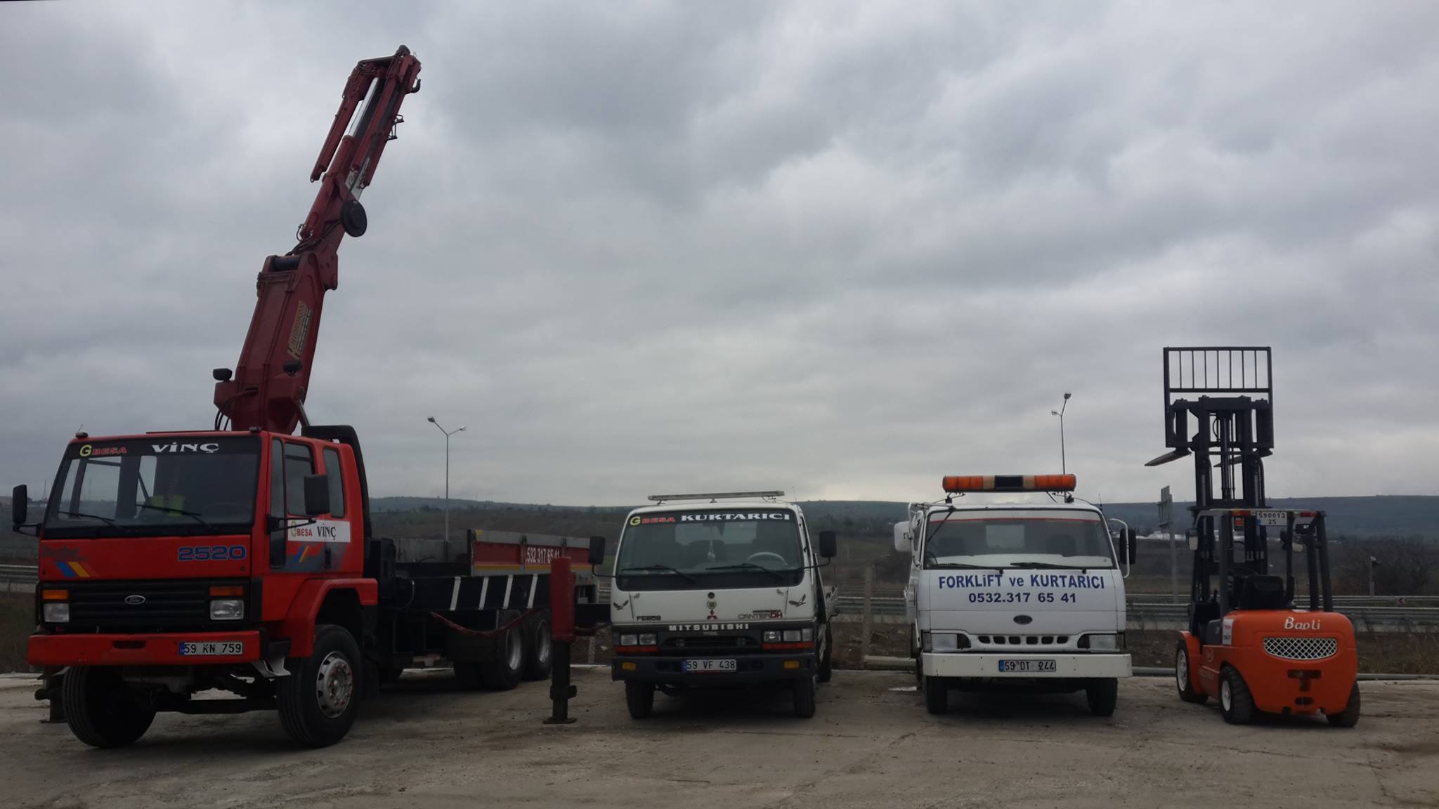 Süleymanpaşa Vinç Forklift Kiralama